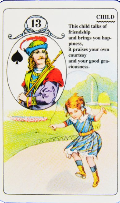 Child lenormand card from the Lenormand Card Deck