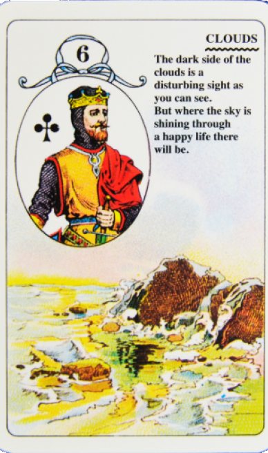 Clouds lenormand card from the Lenormand Card Deck