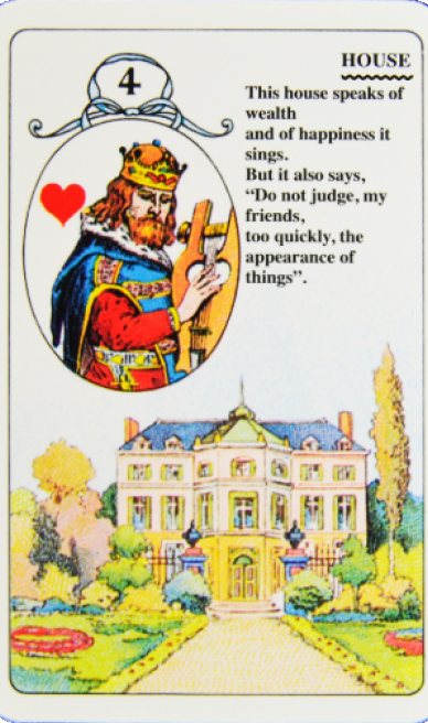 House lenormand card from the Lenormand Card Deck
